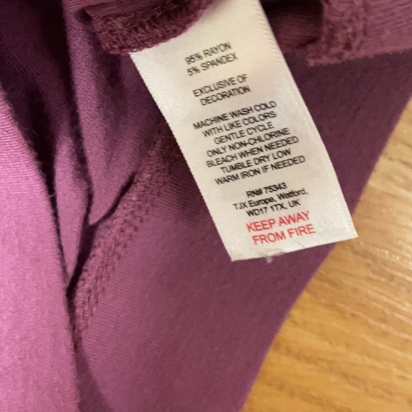 Exclusive of Decoration Size M/L light burgundy lounging/exercise pants - Picture 8 of 8